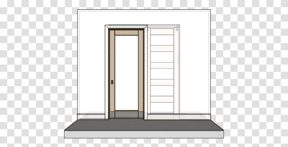 Pocket Door Frame With Stop, Folding Door, French Door, Sliding Door Transparent Png