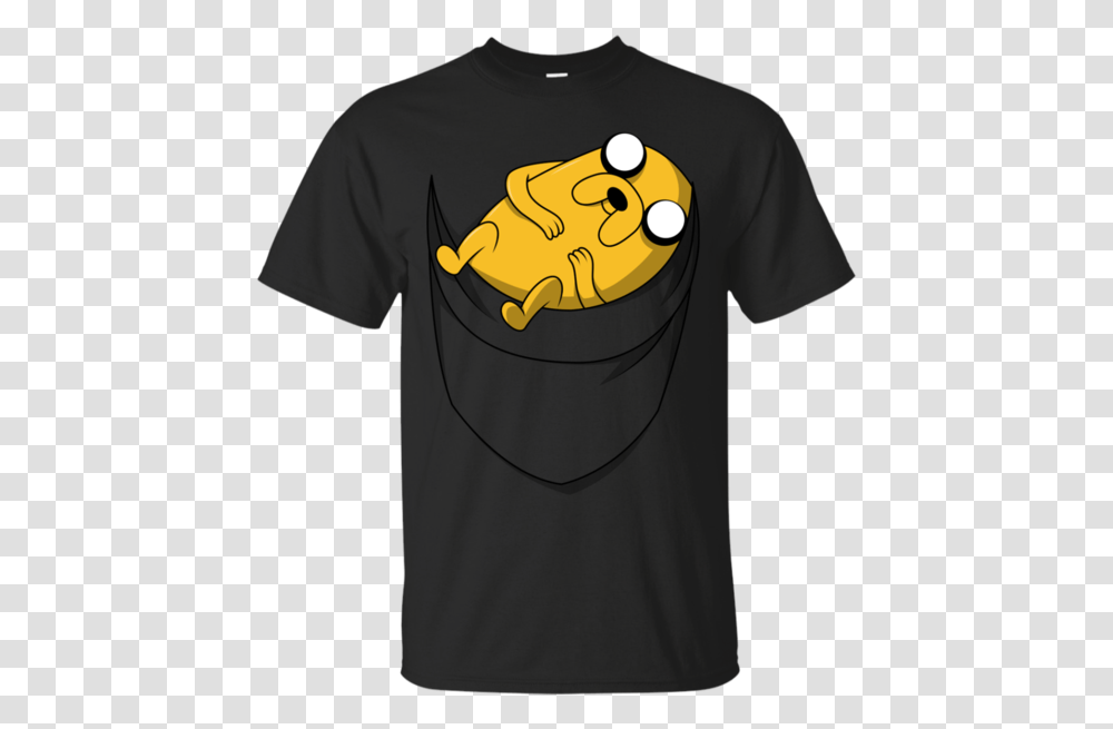Pocket Jake Adventure Time T Shirt Amp Hoodie T Shirt, Apparel, T-Shirt, Sleeve Transparent Png