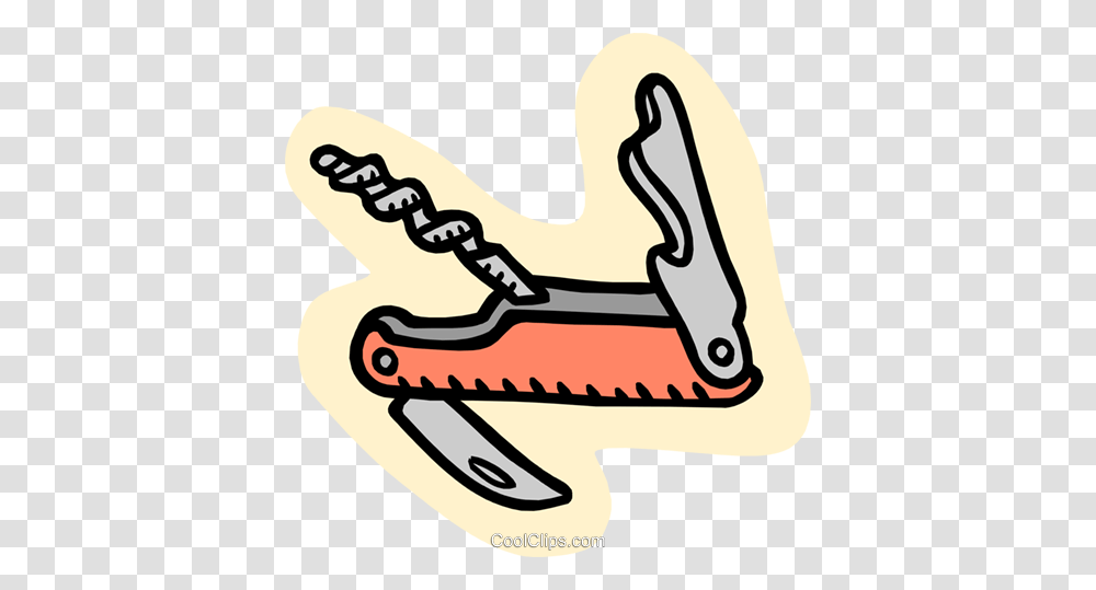 Pocket Knife Royalty Free Vector Clip Art Illustration, Tool, Chain Saw Transparent Png
