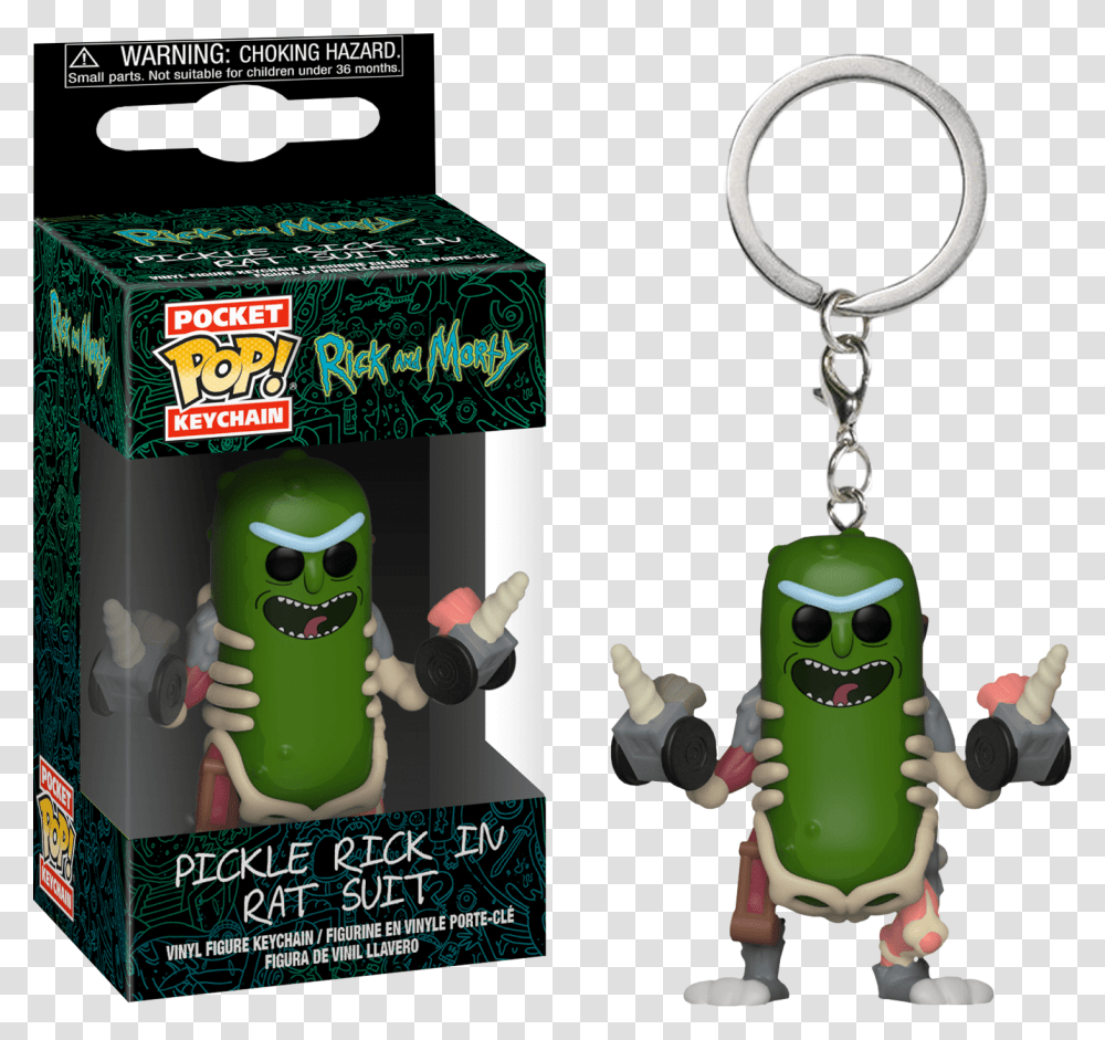 Pocket Pop Keychain Pickle Rick, Green, Crystal, Gemstone, Jewelry Transparent Png