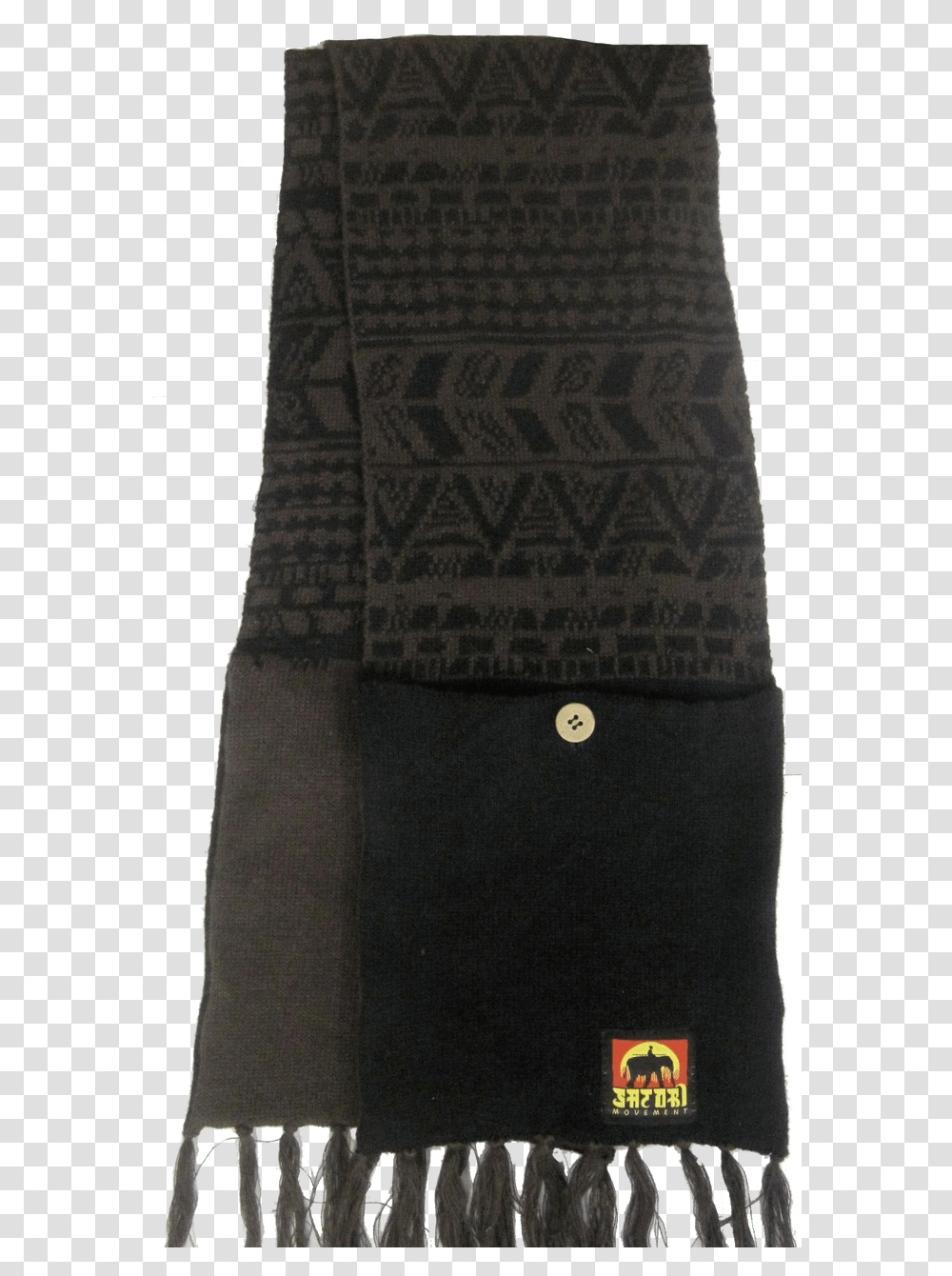 Pocket Scarf 55 Hemp 45 Organic Cotton Knit Aztec Woolen, Apparel, Rug, Cushion Transparent Png