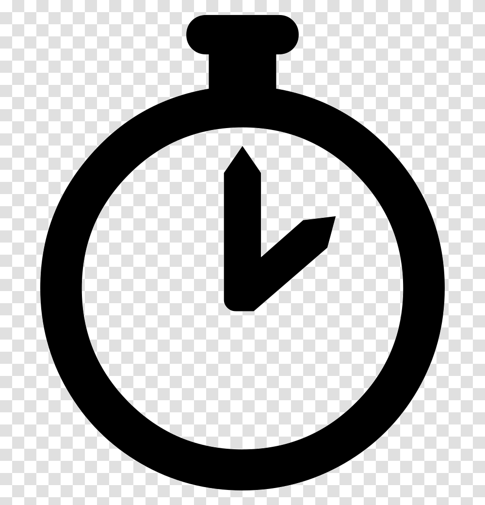 Pocket Watch Timer Icon, Sign, Stencil, Road Sign Transparent Png