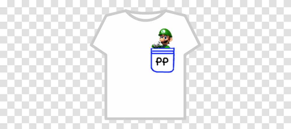 Pocketpals Luigi Roblox Cartoon, Clothing, Apparel, T-Shirt, Person Transparent Png
