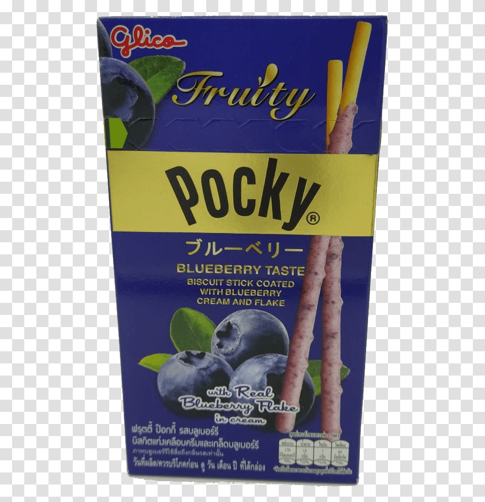Pocky Blueberry, Plant, Fruit, Food, Advertisement Transparent Png