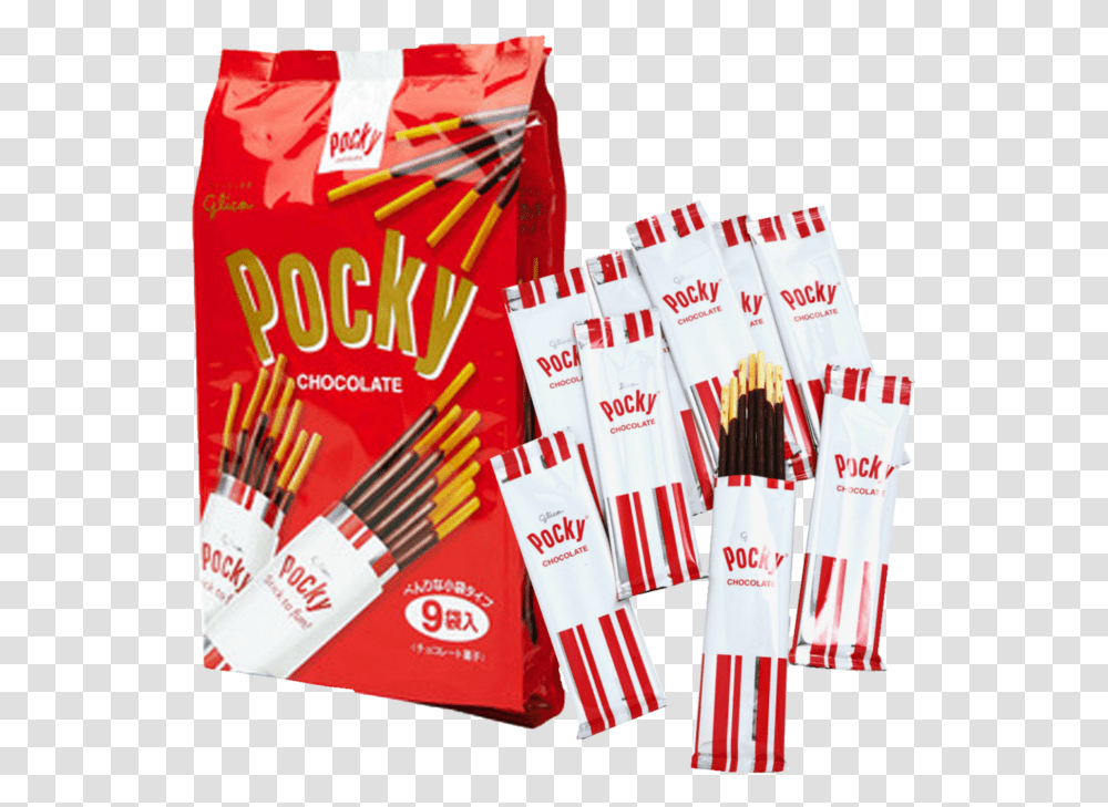 Pocky Chocolate Biscuit Sticks 9 PackData Rimg Pocky Chocolate 9 Pack, Arrow, Flag, Bag Transparent Png