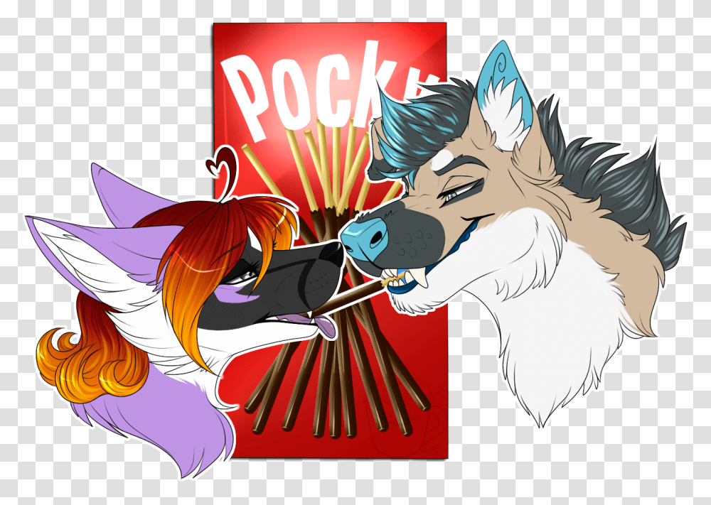 Pocky Game Couples Night And Mutt Cartoon, Canine, Mammal, Animal, Pet Transparent Png