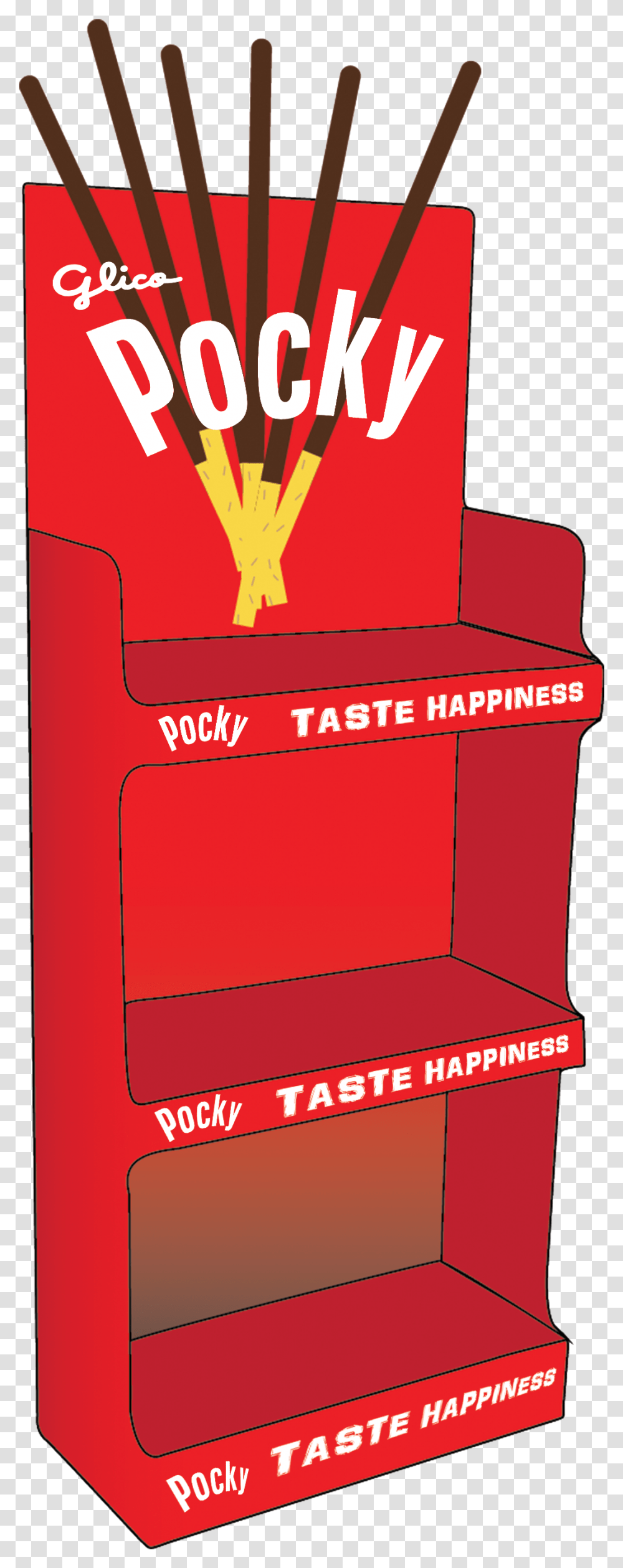 Pocky Pop Pocky Point Of Purchase, Box, Carton, Cardboard, Furniture Transparent Png
