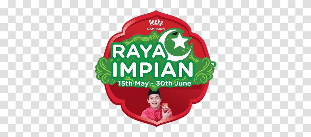 Pocky Raya Impian Illustration, Person, Symbol, Text, Logo Transparent Png