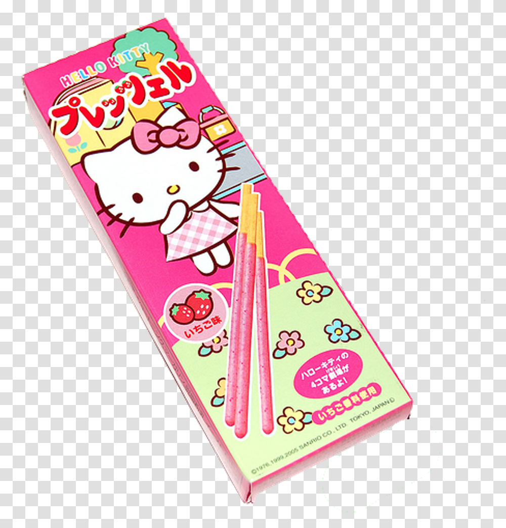 Pocky Snack Candy Japan Hellokitty Kawaii Pink Hello Kitty Candy Japanese, Pencil Box Transparent Png