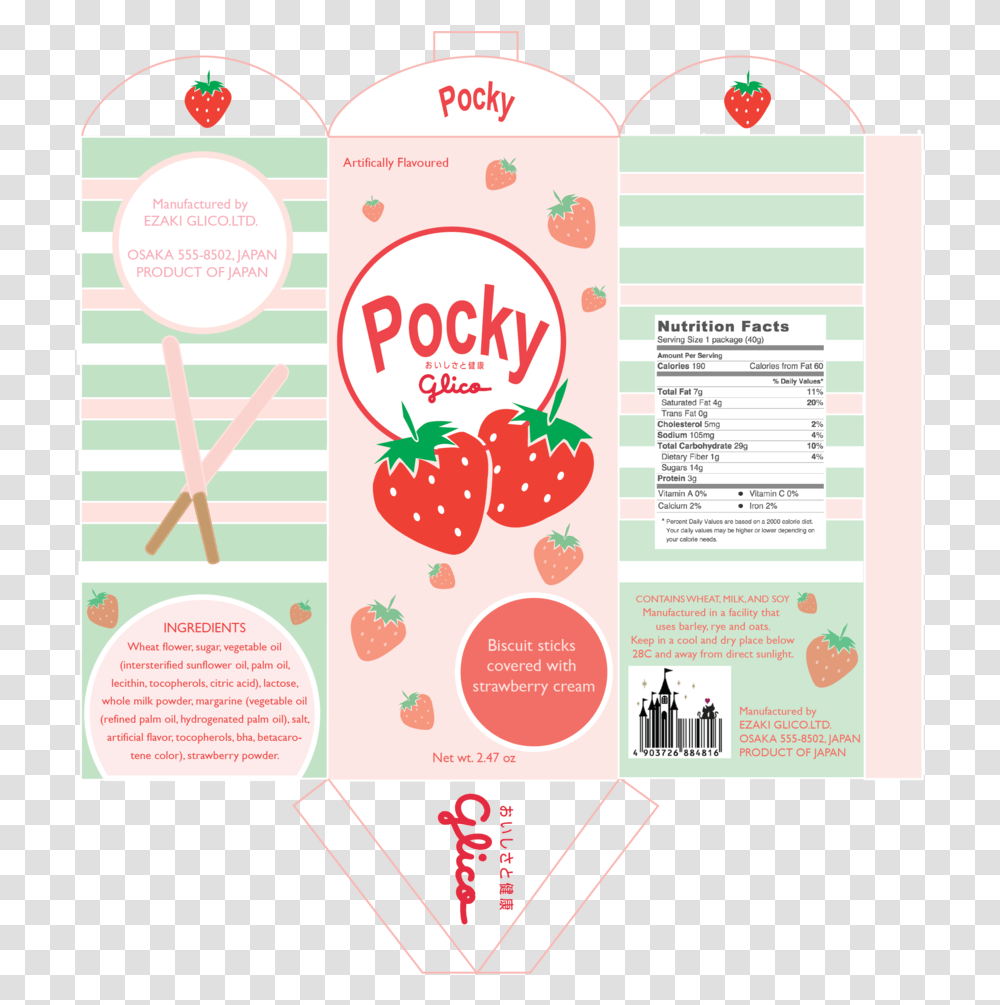 Pocky Strawberry, Advertisement, Poster, Flyer, Paper Transparent Png