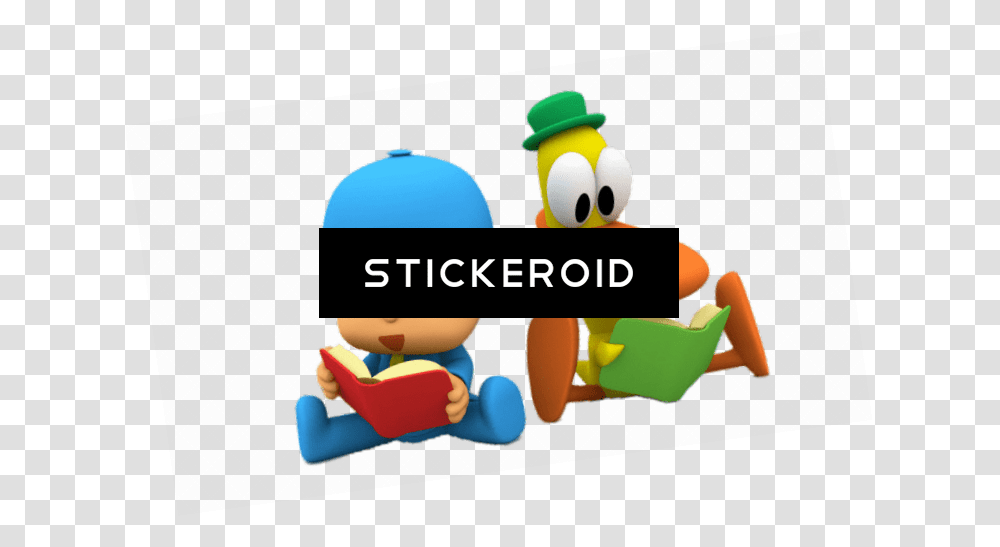 Pocoyo And Pato Reading Cartoon, Super Mario, Toy, Outdoors, Kart Transparent Png