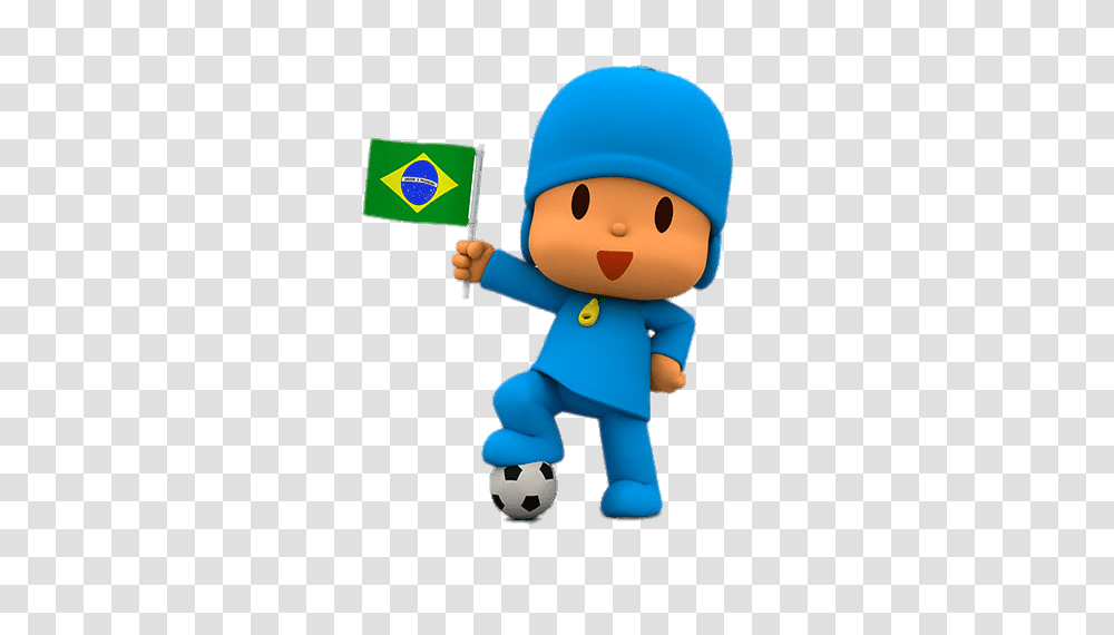 Pocoyo Brazilian Flag, Soccer Ball, Football, Team Sport, Toy Transparent Png