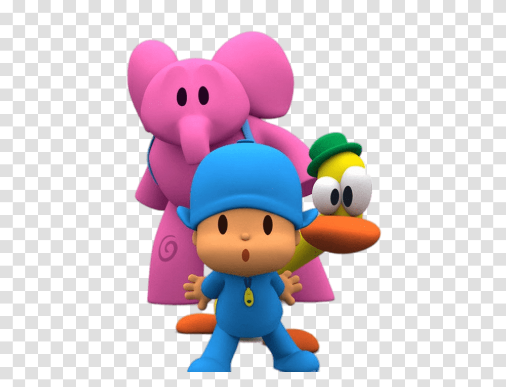 Pocoyo Elly And Pato, Toy, Pac Man, Super Mario Transparent Png