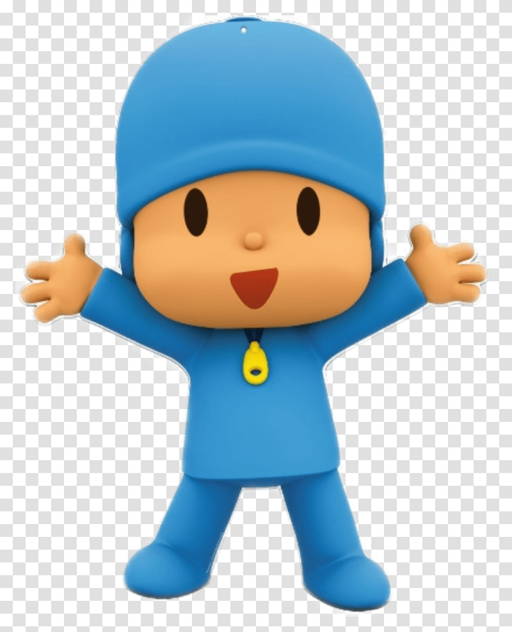 Pocoyo Pocoyo Stickers, Toy, Outdoors, Plush, Hand Transparent Png