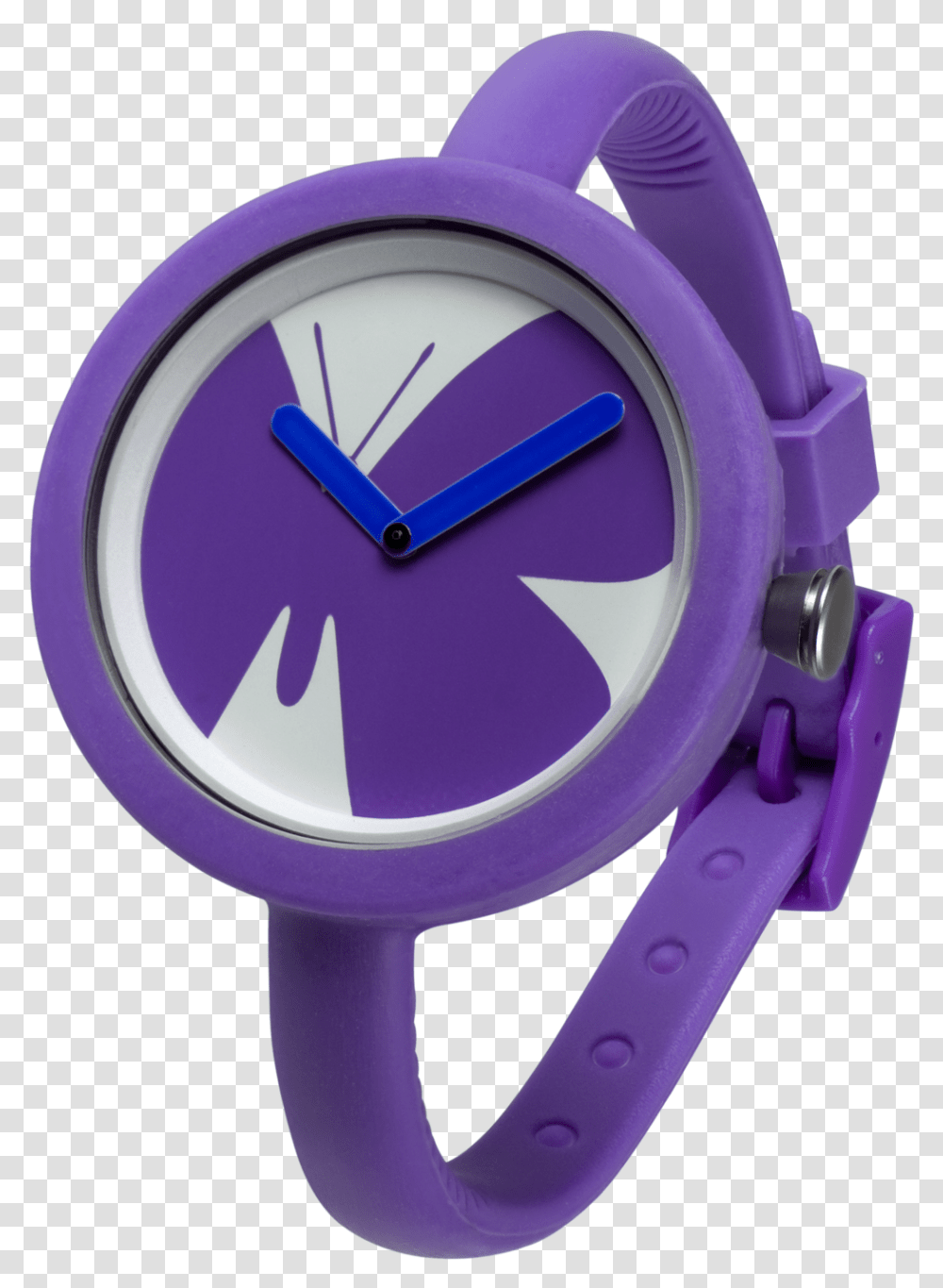 Pod Fantasy Purple Butterfly Strap, Wristwatch, Analog Clock Transparent Png