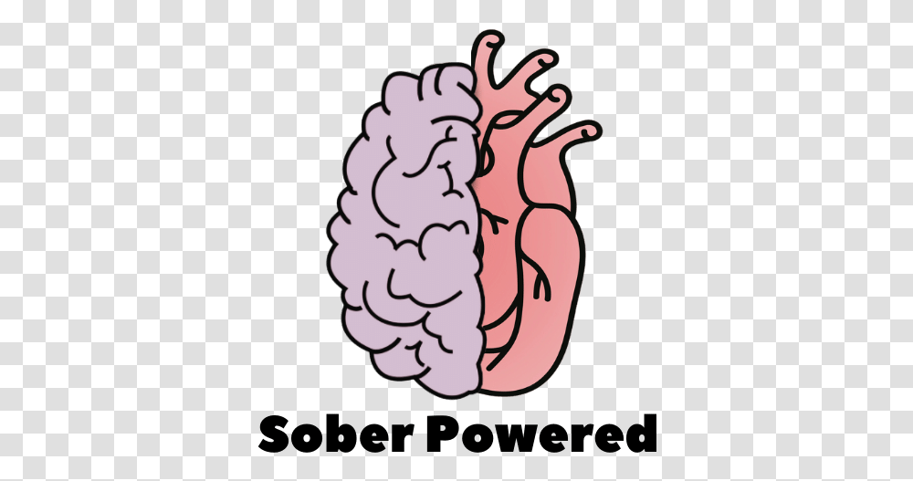 Podcast Audit - Sober Powered Simple Brain Outline Clipart, Hand, Fist, Heart, Mouth Transparent Png