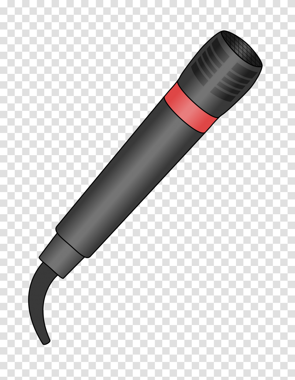 Podcast Clipart Microphone Stick - Gclipartcom Microphone Clip Art, Pen, Light, Electrical Device Transparent Png