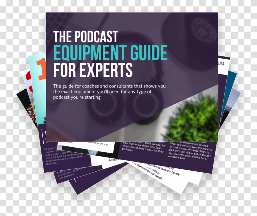 Podcast Equipment Guide For Experts Flyer, Poster, Paper, Advertisement, Brochure Transparent Png