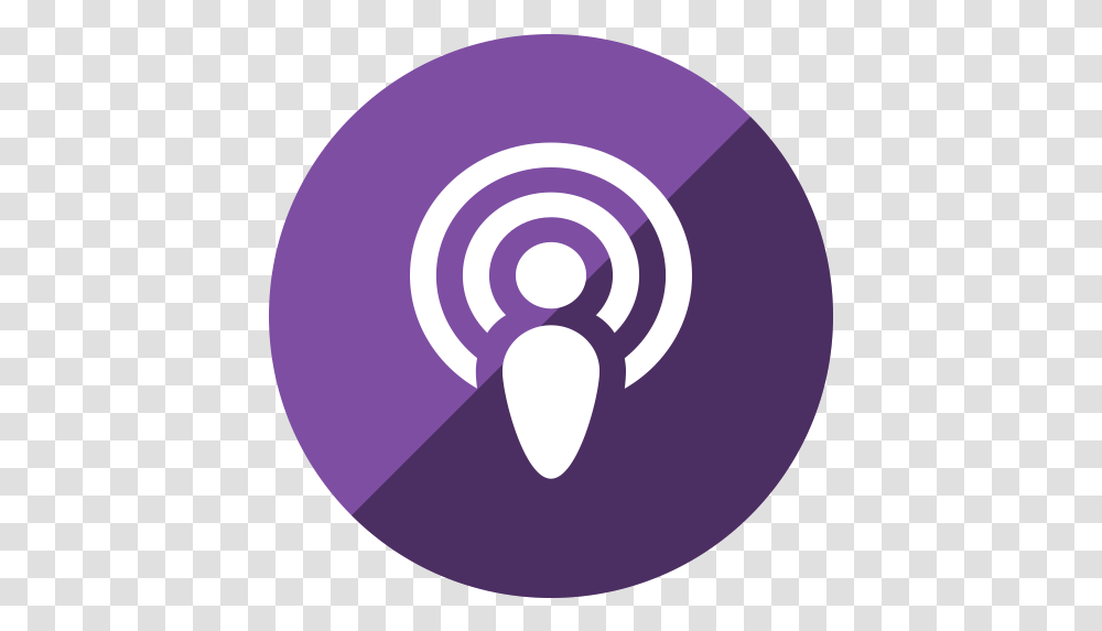 Podcast Icon Apple Podcast Icon, Logo, Symbol, Trademark, Purple Transparent Png
