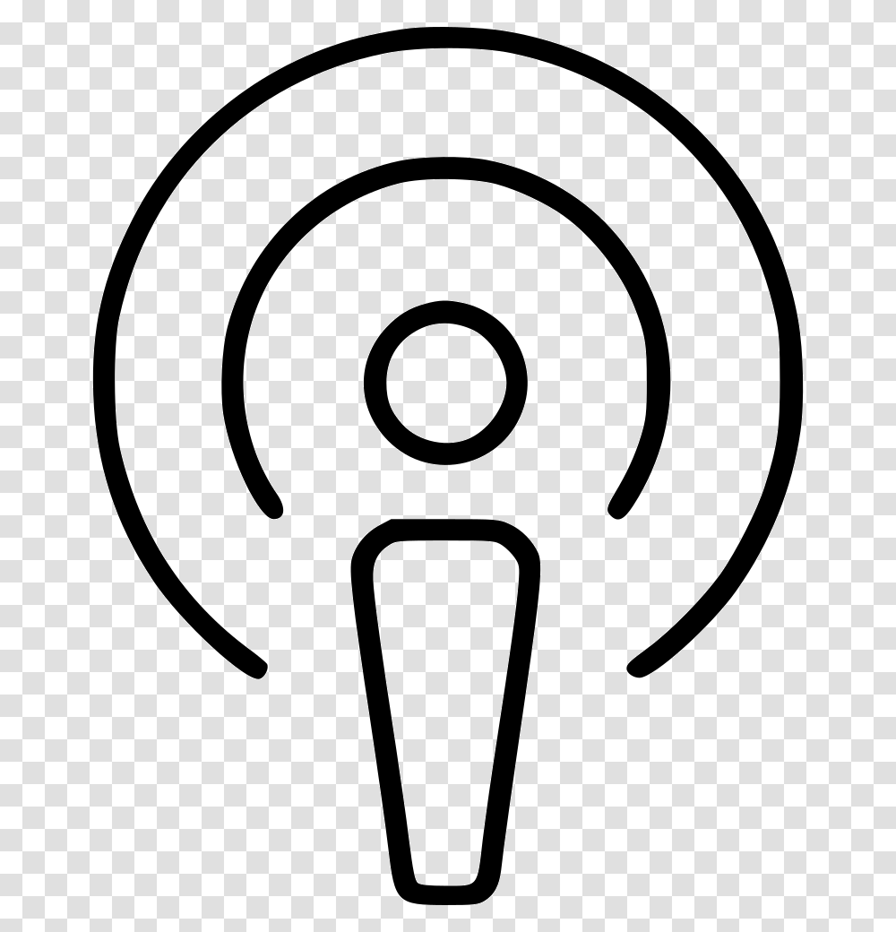 Podcast Icon Free Download, Light, Stencil, Blow Dryer Transparent Png