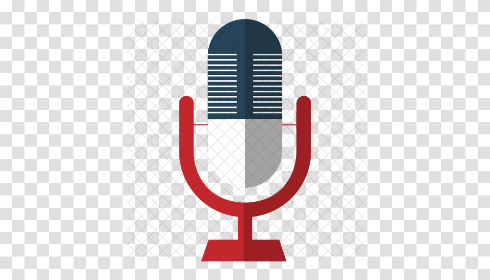 Podcast Microphone Icon Of Flat Style Mic For Podcast Logo, Symbol Transparent Png
