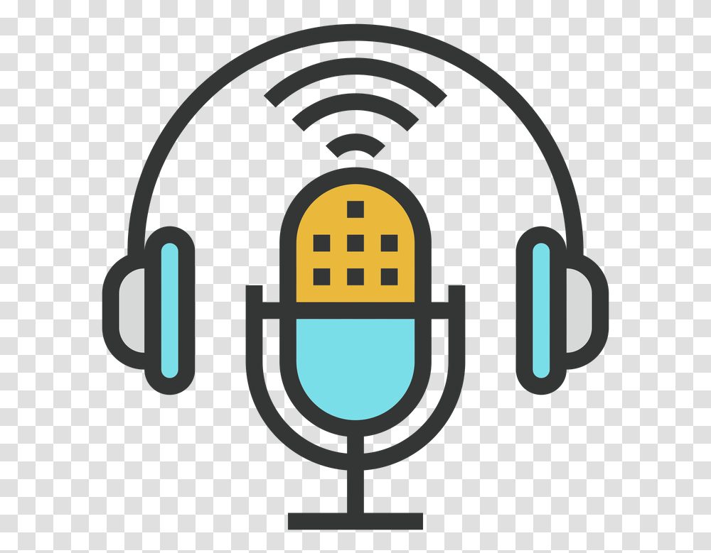 Podcast Podcasting Icon, Electronics, Headphones, Headset Transparent Png