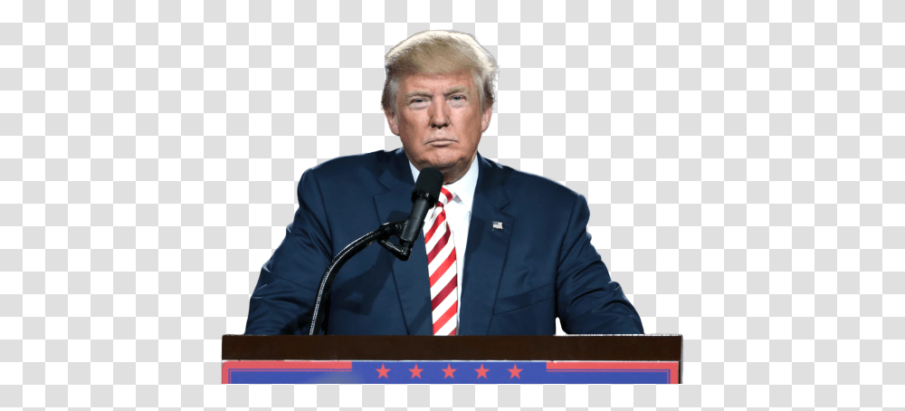 Podium Background Removed Meme Maker Donald Trump, Person, Crowd, Suit, Clothing Transparent Png