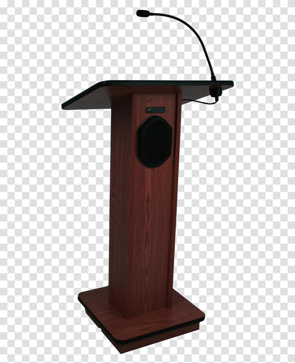 Podium Clipart Lectern Podium With Microphone Mic Podium, Mailbox, Letterbox, Wood, Building Transparent Png