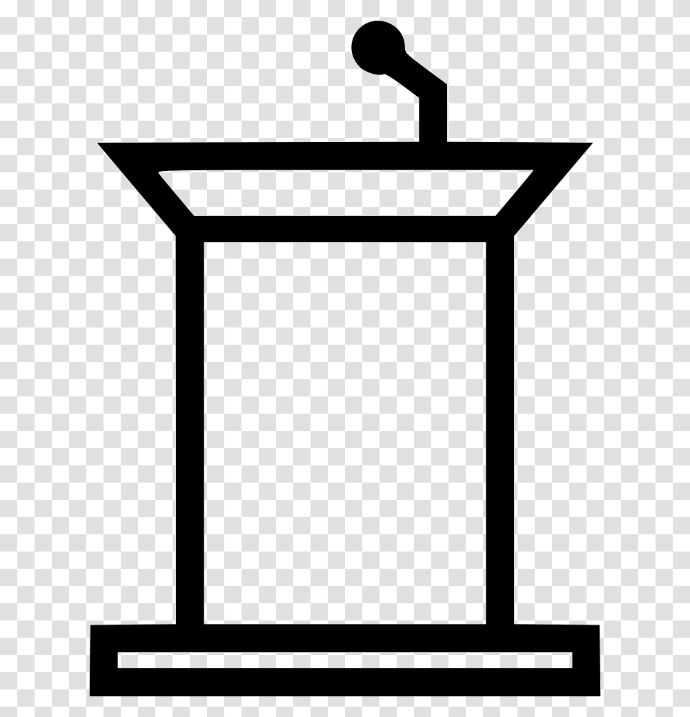 Podium Icon, Stencil, Silhouette, Label Transparent Png