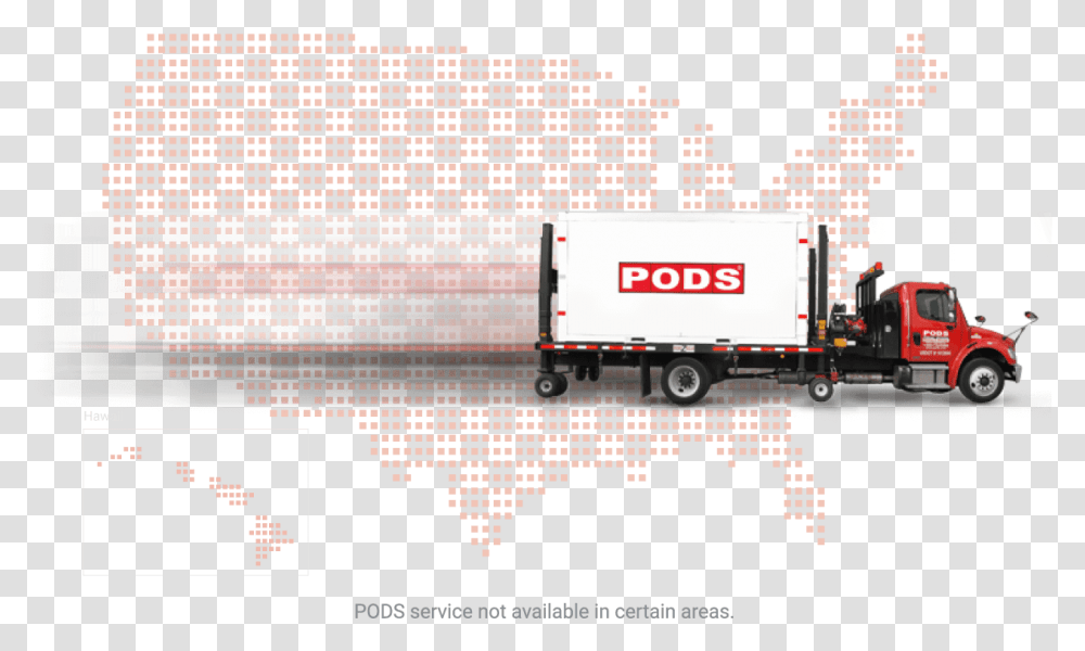 Pods Is Located Across The Country Pods, Truck, Vehicle, Transportation Transparent Png
