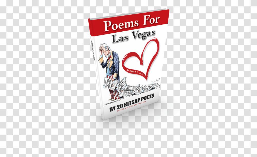 Poems For Las Vegas Carton, Person, Human, Advertisement, Poster Transparent Png