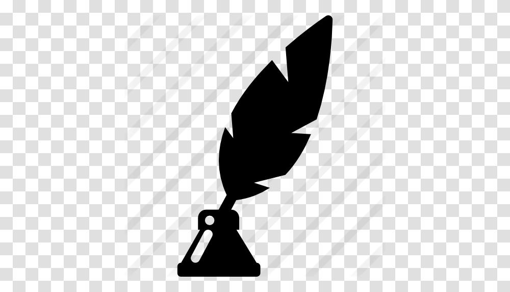 Poetry Symbol Of A Feather In Ink Container, Gray, World Of Warcraft Transparent Png