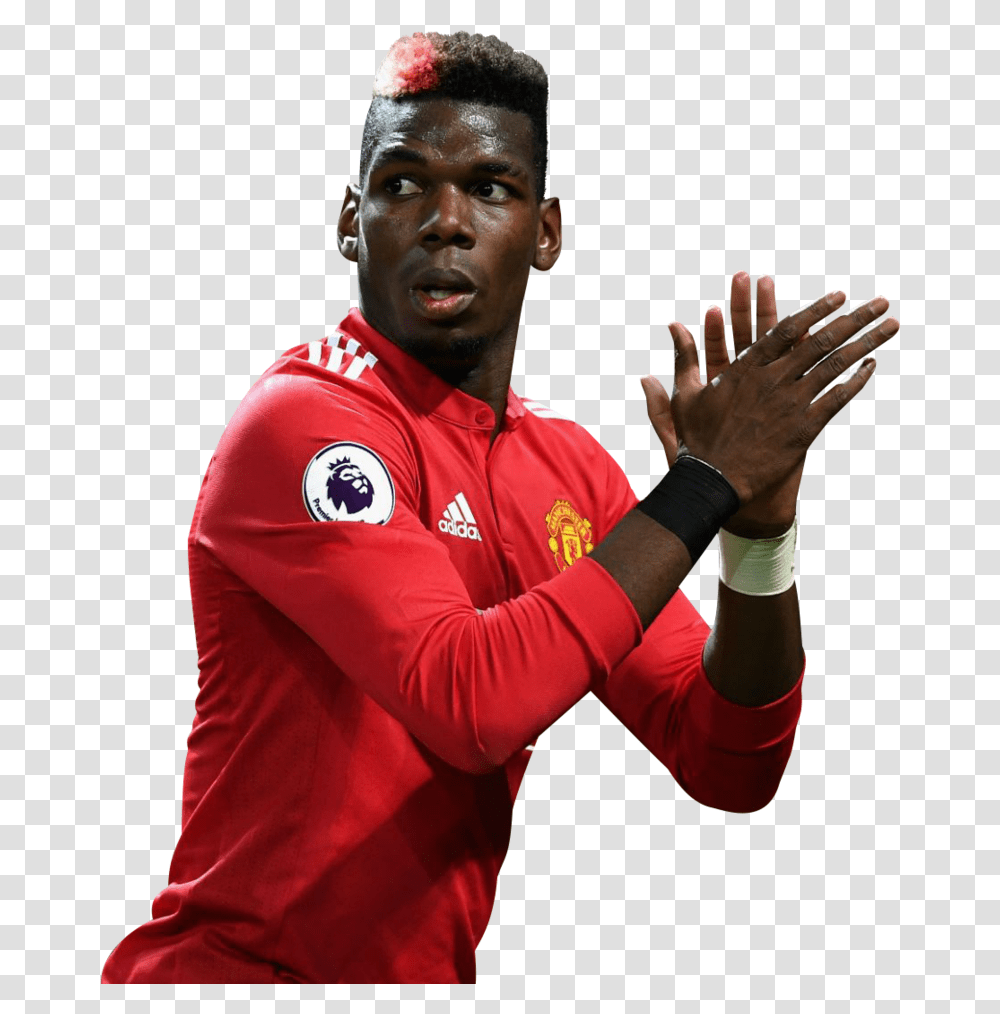 Pogba United Cup Football Player Fc Manchester Pogba, Person, Crowd, Hand, Sport Transparent Png