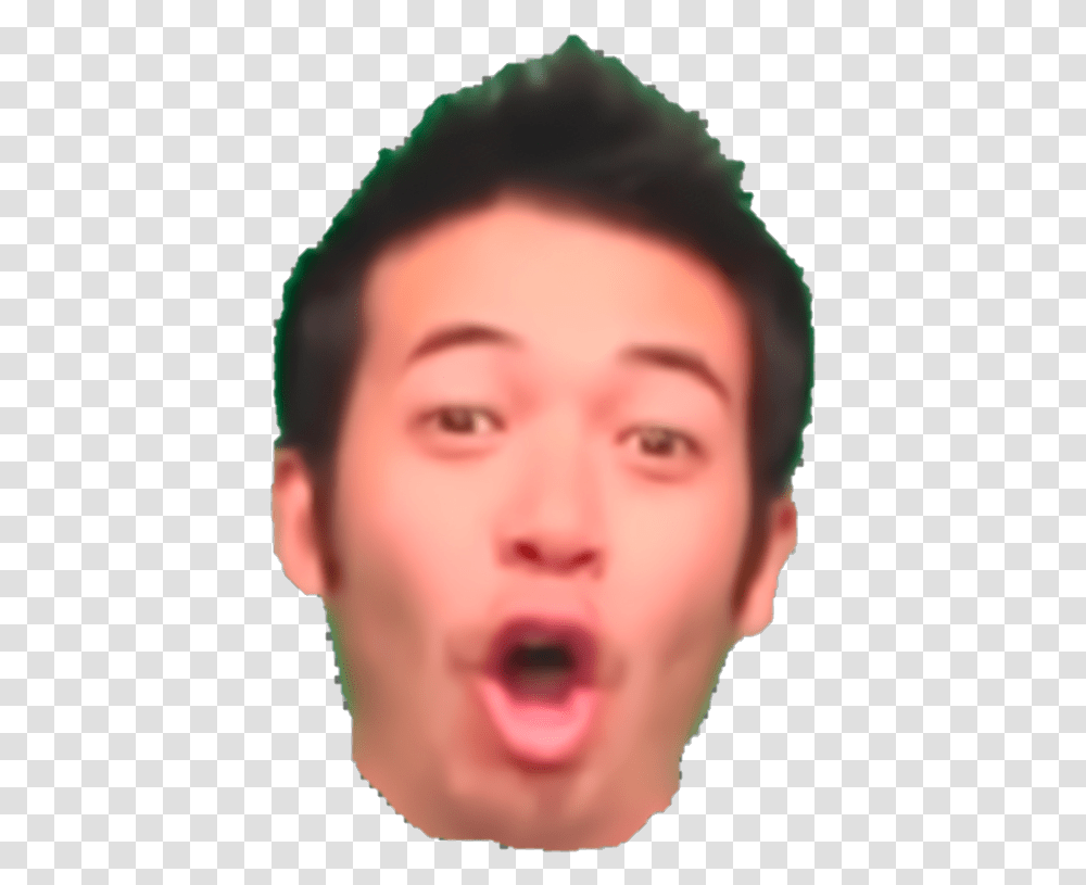 Pogchamp In The Chat Happy, Head, Face, Person, Skin Transparent Png