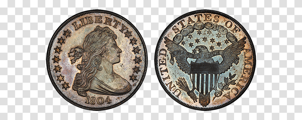 Pogue Collection Coin News Dollar 1804 Pcgs, Dime, Money, Nickel, Rug Transparent Png