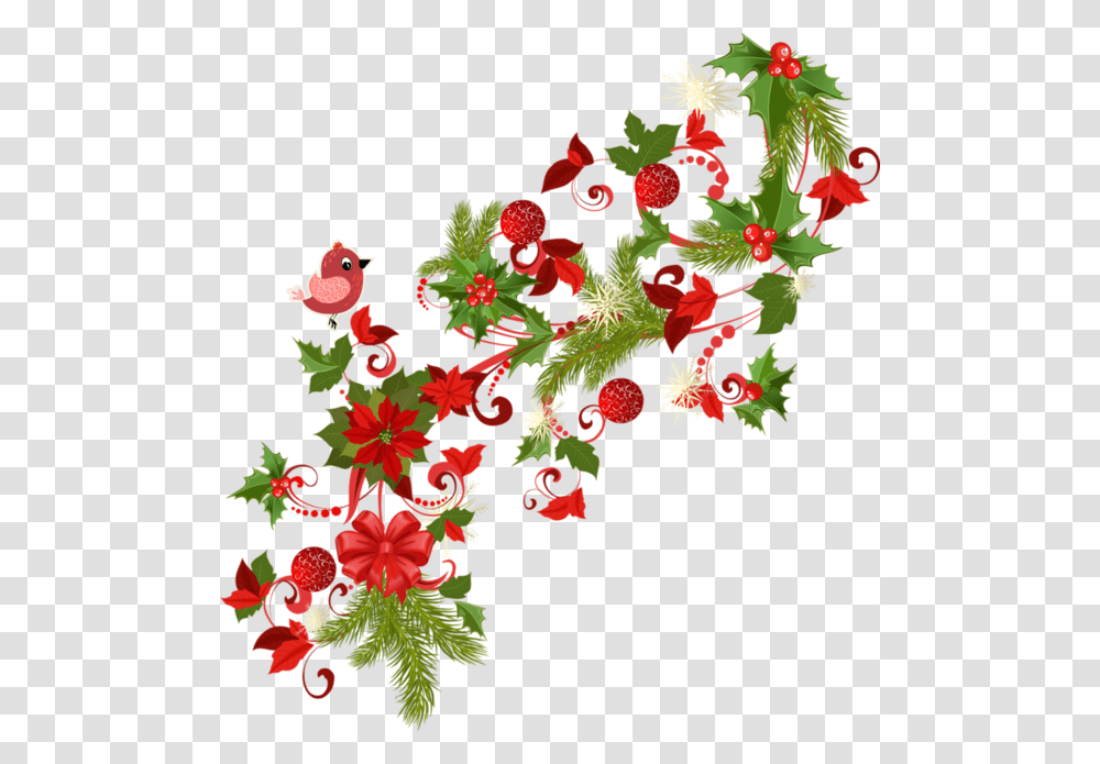 Poinsettia Clipart Divider Christmas Day, Floral Design, Pattern, Plant Transparent Png