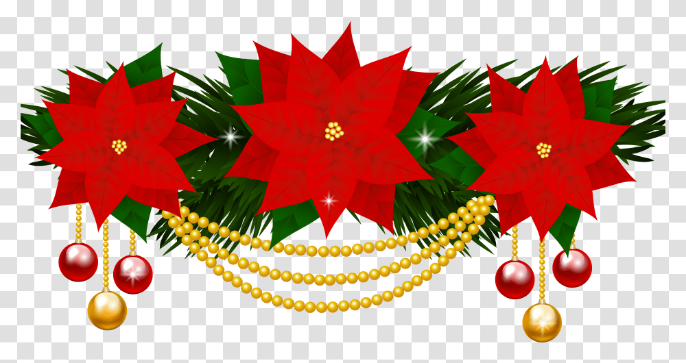 Poinsettia Flower Christmas Clip Art Poinsettias Clip Art Poinsettia, Ornament, Pattern, Fractal, Symbol Transparent Png