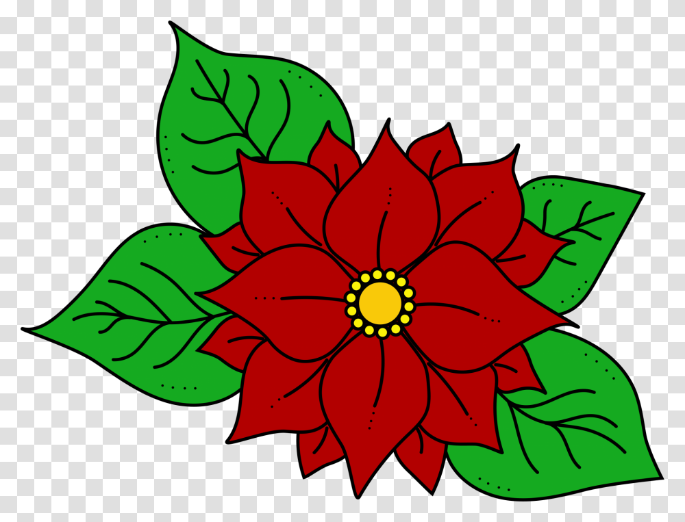 Poinsettia Flower Illustration Free Floral, Graphics, Art, Floral Design, Pattern Transparent Png