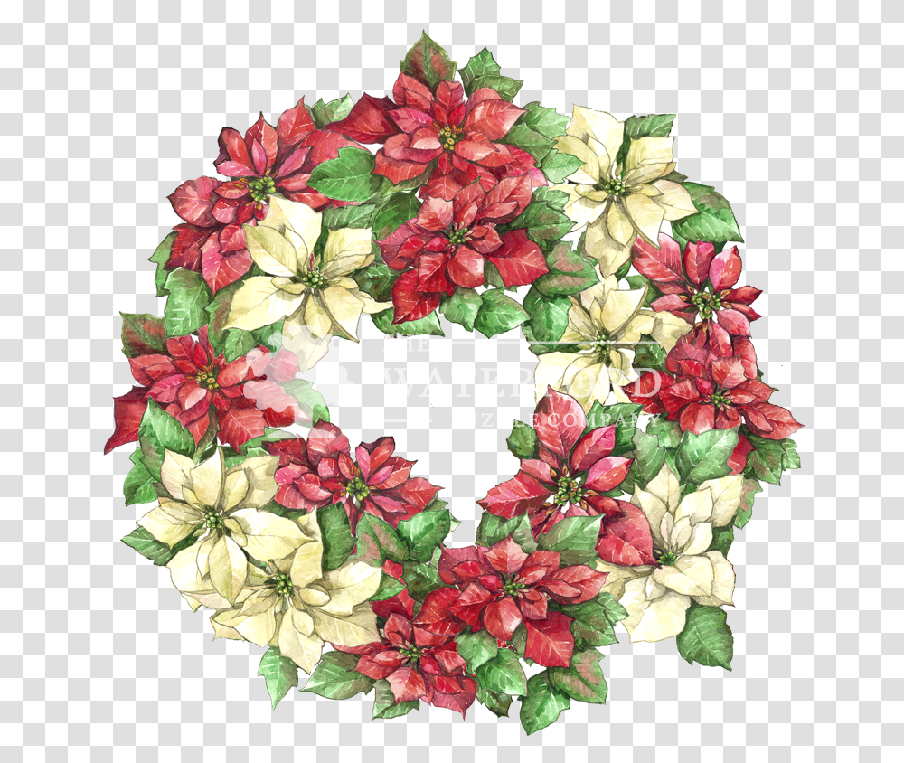 Poinsettia Wreath Poinsettia Wreath Transparent Png