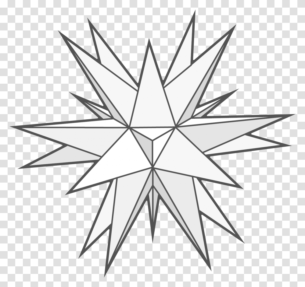 Point 3 D Paper Star 7 Pointed Star 3d, Star Symbol, Diamond, Gemstone Transparent Png