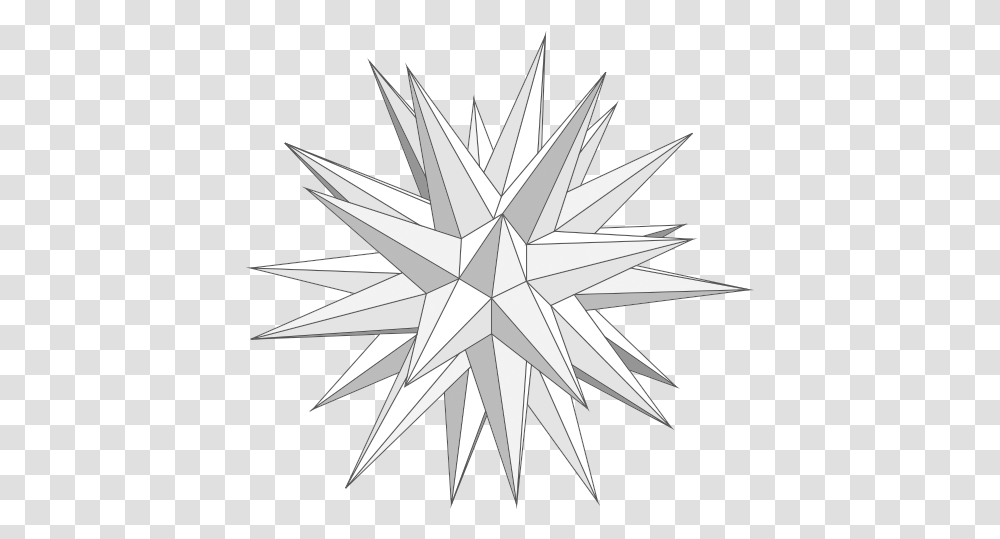 Point 3 D Paper Star Our Newest Paper Star Pattern Line Art, Symbol, Star Symbol, Airplane, Aircraft Transparent Png