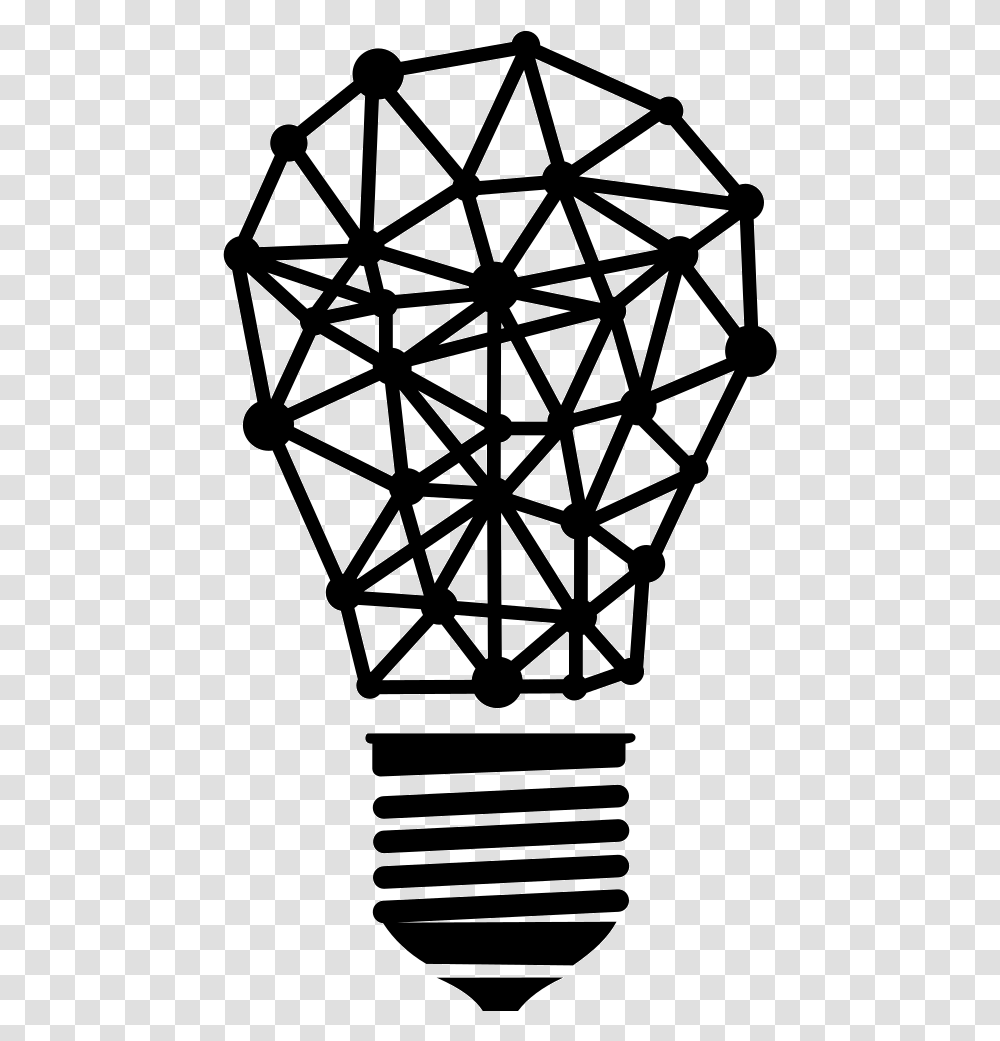 Point Line Light Bulb Icon, Chandelier, Lamp, Diamond, Gemstone Transparent Png