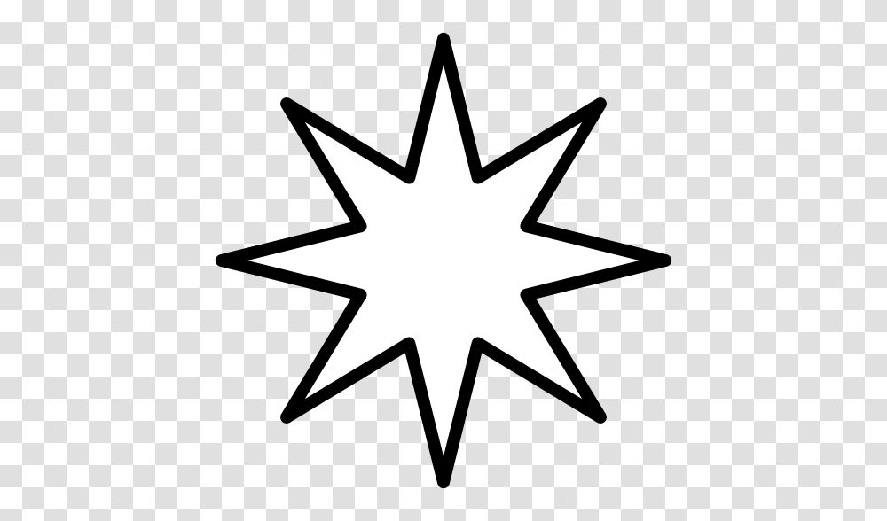 Point Star Black, Cross, Star Symbol, Leaf Transparent Png