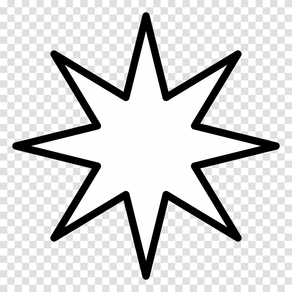 Point Star Black, Cross, Star Symbol, Leaf Transparent Png