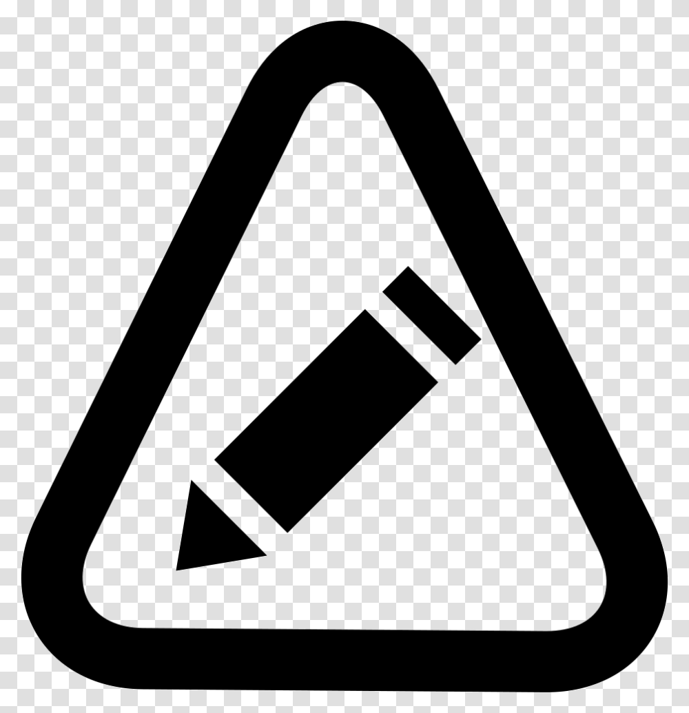 Point Terrain Modification Edit Icon, Triangle, Sign, Recycling Symbol Transparent Png
