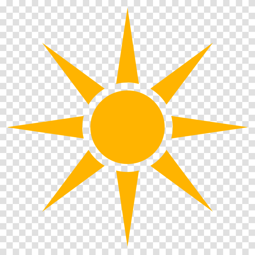 Pointed Sun Symbol, Outdoors, Nature, Scissors, Blade Transparent Png