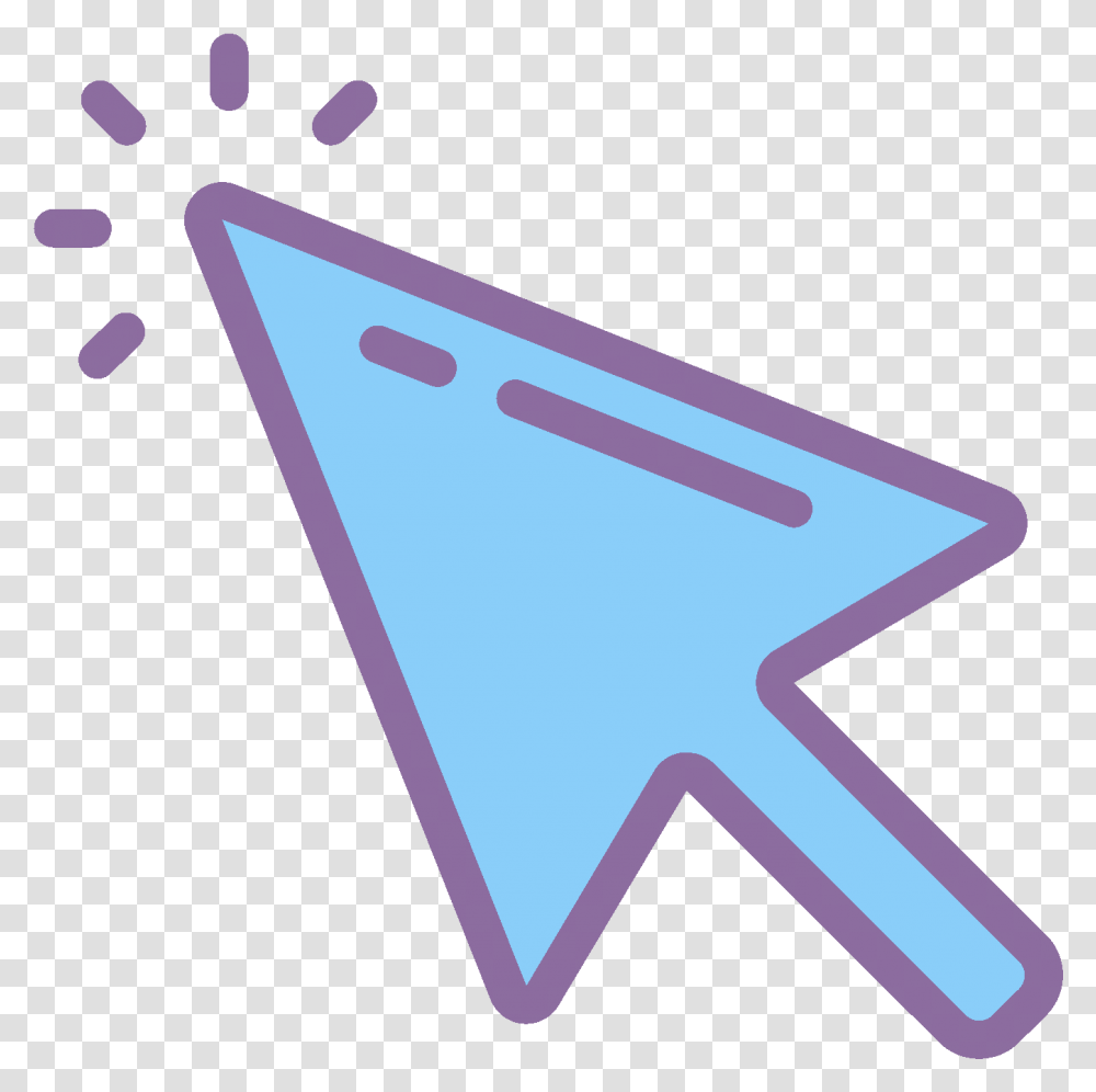 Pointer Blue Mouse Cursor Gambar, Triangle, Business Card, Paper Transparent Png