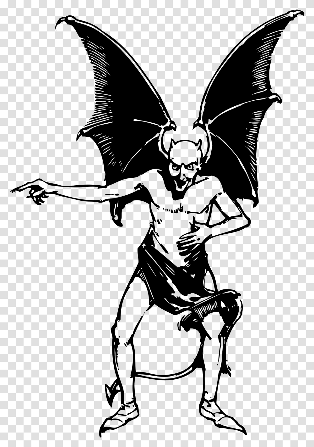 Pointing Devil Clip Arts Devil Clip Art, Gray, World Of Warcraft Transparent Png