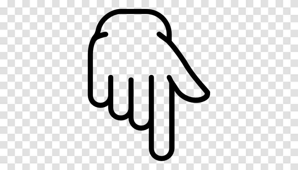 Pointing Down, Hand, Stencil, Dynamite Transparent Png