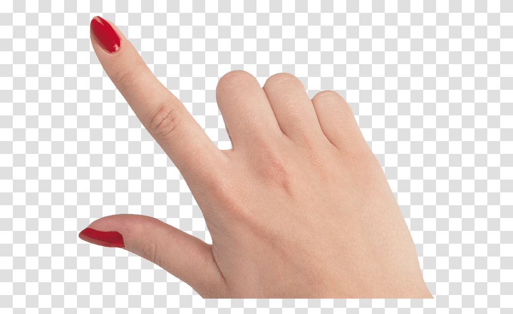 Pointing Hand Nail Polish, Person, Human, Finger Transparent Png